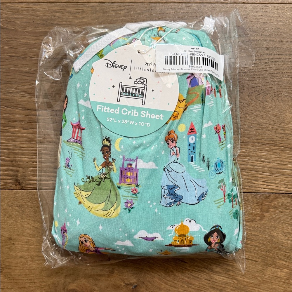 Little Sleepies Disney Princess Dream Crib Sheet NIB